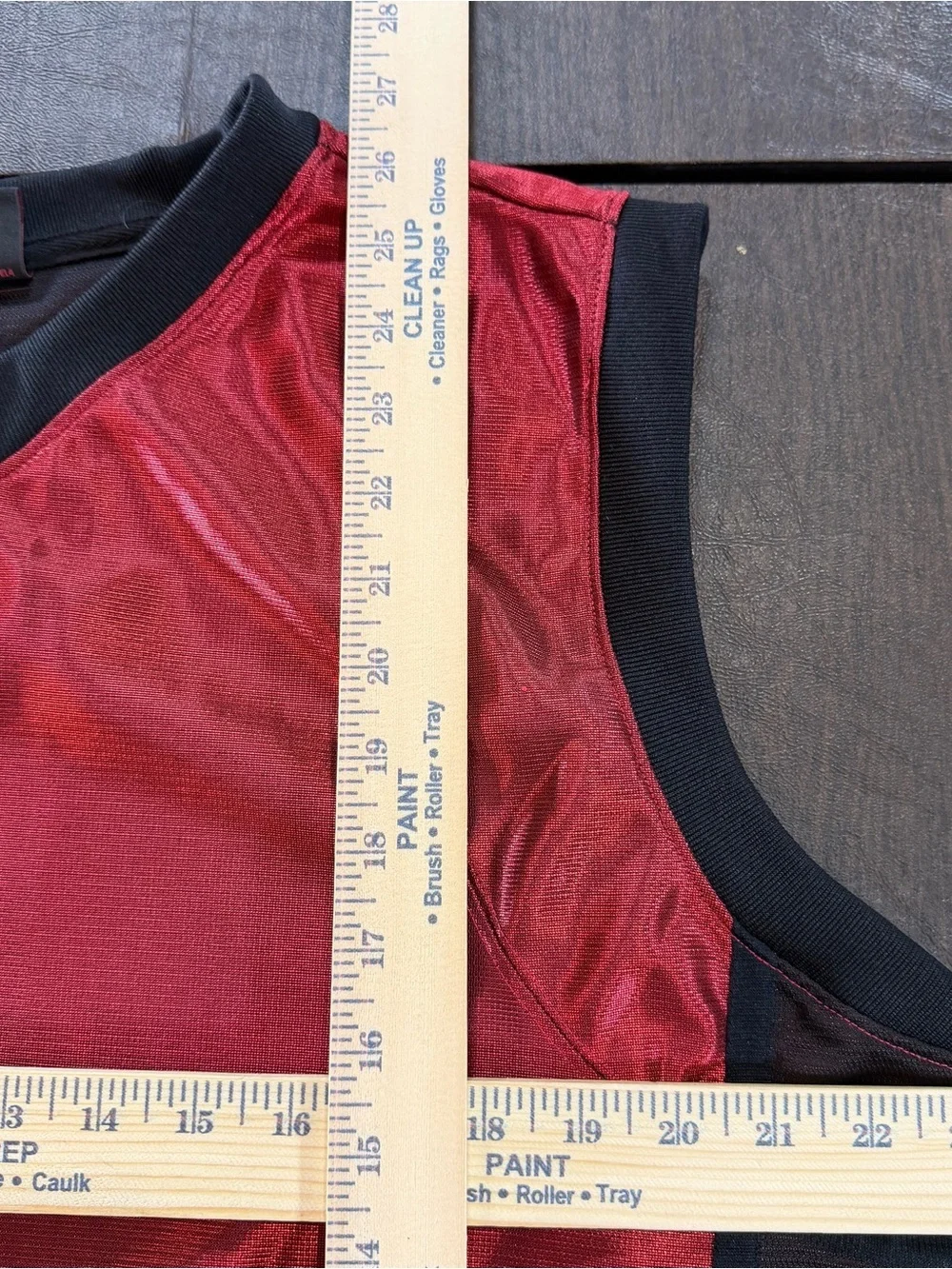 Nike Jordan Red and Black Mesh Basketball Workout Jersey Shirt. Sz XL - Picture 3 of 6